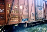 Old wooden box car in the yard